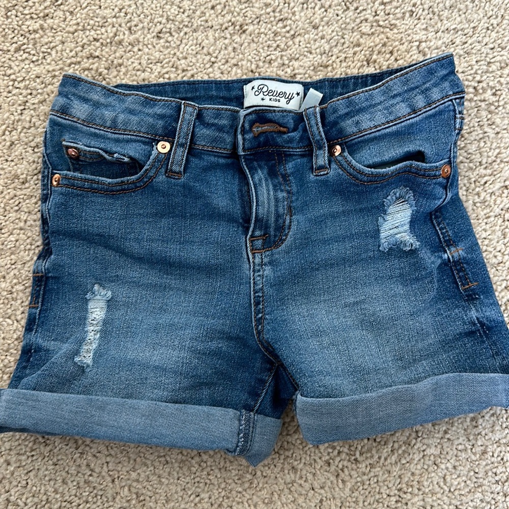 Blue denim shorts. Revery KIDS girls size 10